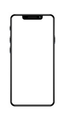 Smartphone mockup, hi res rendering for UI IX mockup. PNG with transparent background.