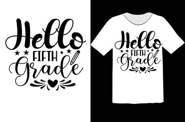 Hello Fifth Grade svg design