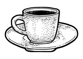 Coffee cup sketch PNG illustration with transparent background