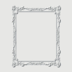 Frame, in the style of an ornament, Vector illustration eps 10, Art.