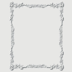 Frame, in the style of an ornament, Vector illustration eps 10, Art.