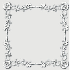 Frame, in the style of an ornament, Vector illustration eps 10, Art.