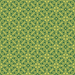 green flower and art illustration pattern background, seamless pattern background, fabric oranment graphic 