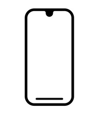 Smartphone icon PNG with transparent background.