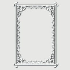 Frame, in the style of an ornament, Vector illustration eps 10, Art.
