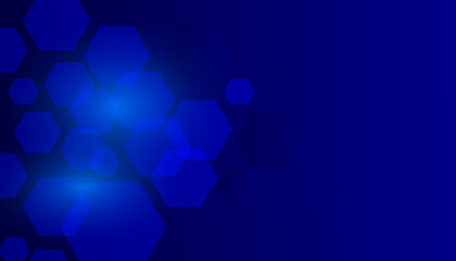 Abstract technology blue concept geometric hexagon background. Vector illustration