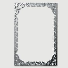 Frame, in the style of an ornament, Vector illustration eps 10, Art.