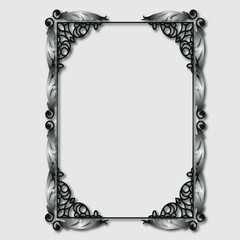 Frame, in the style of an ornament, Vector illustration eps 10, Art.