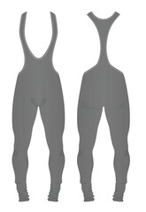 Grey  male bodysuit. vector illustration
