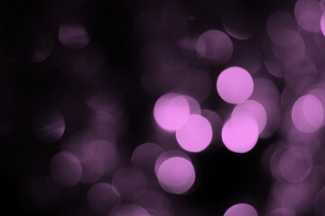 Pink Bokeh Background - Lights At Night - Christmas 