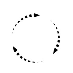 Black and white recycle icon, PNG with transparent background.