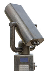 Coin Operated Binocular viewer on a white