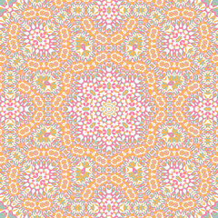 Tile azulejos mosaic seamless pattern, oriental ethnic patchwork