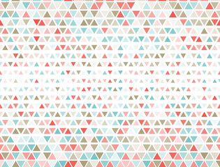 Retro triangles halftone pattern. Fade triangular shapes cover backdrop. Stylish