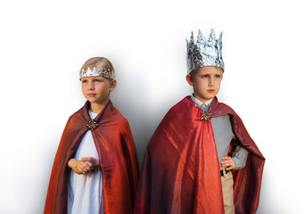 Kids dressed up as a princess