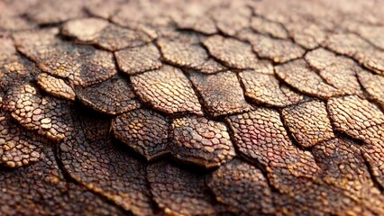 Naklejka premium Golden dragon/reptilian scales