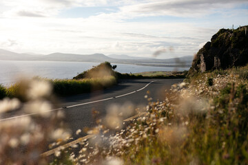 Winding Scenic Road on the Wild Atlantic Way.  Ireland.