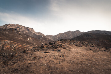 landscape with sky and clouds