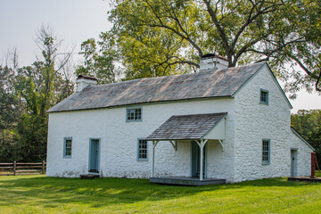 Fototapeta na wymiar The Boarding House, Hopewell Furnace National Historic Site, Pennsylvania USA, Elverson, Pennsylvania