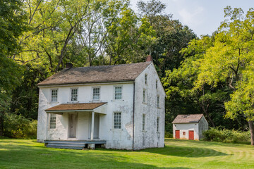Exploring Historic Hopewell Furnace on a Summer Afternoon, Pennsylvania USA, Elverson, Pennsylvania