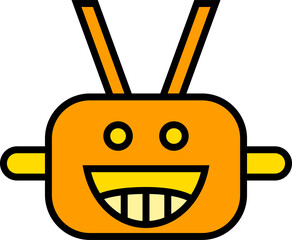 robot face avatar illustration