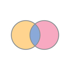 Intersection of two sets and venn diagrams in set theory.