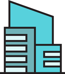 office building icon illustration