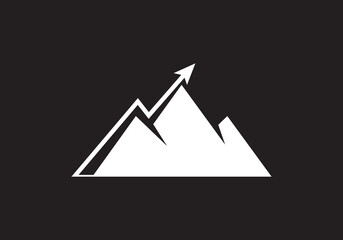 this is a creative mountain business logo 