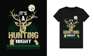 weekend black hunting t-shirt design
