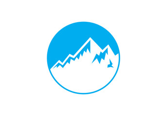 this is a creative mountain business logo 