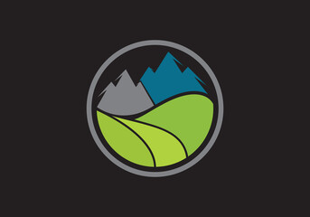 this is a creative mountain business logo 