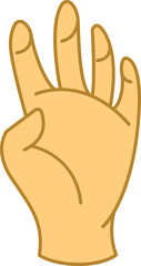 hand gesture illustration
