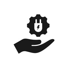 Electronic machine icon flat style isolated on white background. Vector illustration