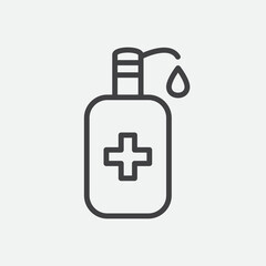Fototapeta premium Hand Sanitizer Icon Vector Illustration