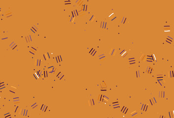 Light Pink, Yellow vector pattern with sharp lines, dots.