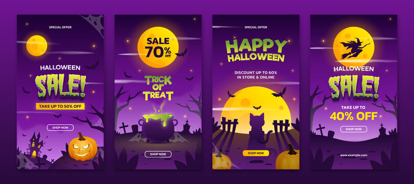 Halloween Promotion Social Media Stories Template