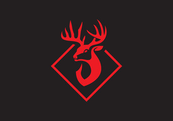 this is a business deer logo design