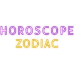 Horoscope Zodiac Neon Text. Vector Illustration of Astrology Promotion.