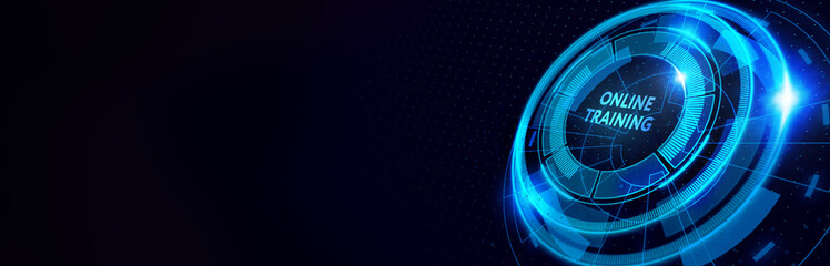 Business, Technology, Internet and network concept. Coaching mentoring education business training development E-learning concept. 3d illustration