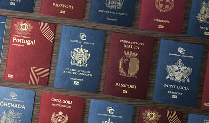 Top View, International Passports, citizenship by Investment, Nationality, Malta, saint Kitts and Nevis, Portugal, antigua and barbuda, greece, Montenegro, Saint Lucia, Grenada