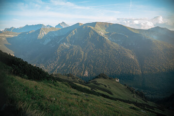 Fototapeta premium Mountain landscapes in the National Park of Poland