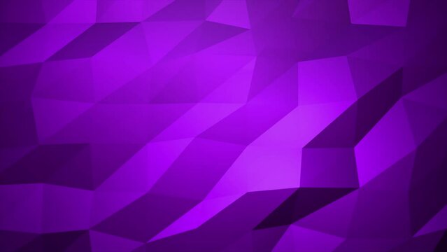 Animated purple color low poly background