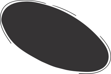 silhouette of abstract modern boho element