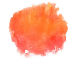 Hand painted round watercolor stain with brush strokes.