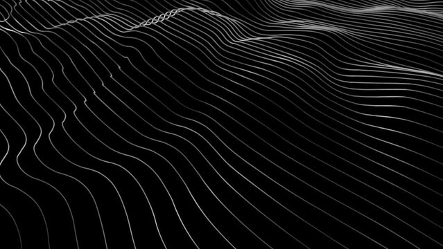 Metaverse Mix Abstract Seamless wave abstract lines stream 4K background loop 