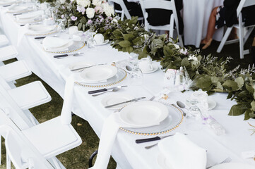 wedding table setting