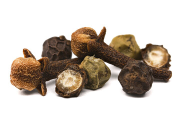 Various spices close up