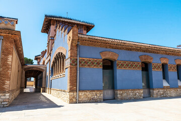 Fototapeta premium Slaughterhouse of Tortosa, catalan modernism building in Tortosa, Catalonia, Spain