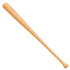3D rendering illustration of a baseball bat