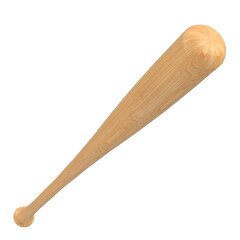 3D rendering illustration of a baseball bat